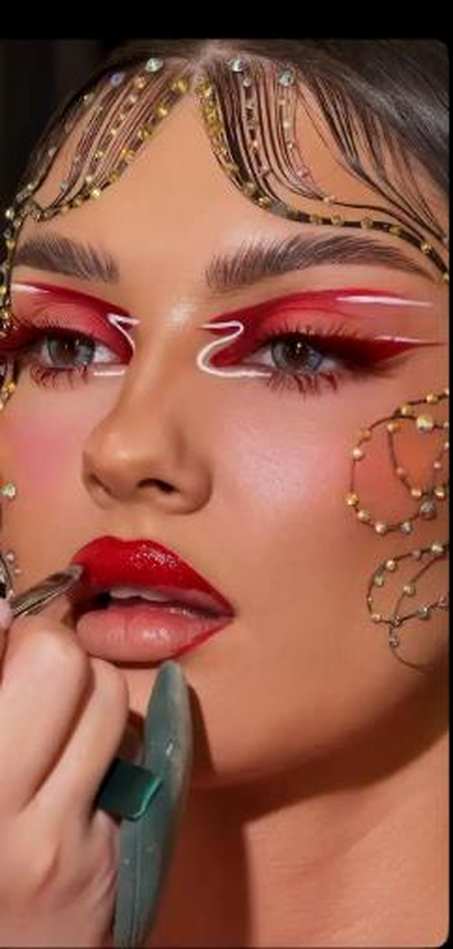 Editorial makeup look